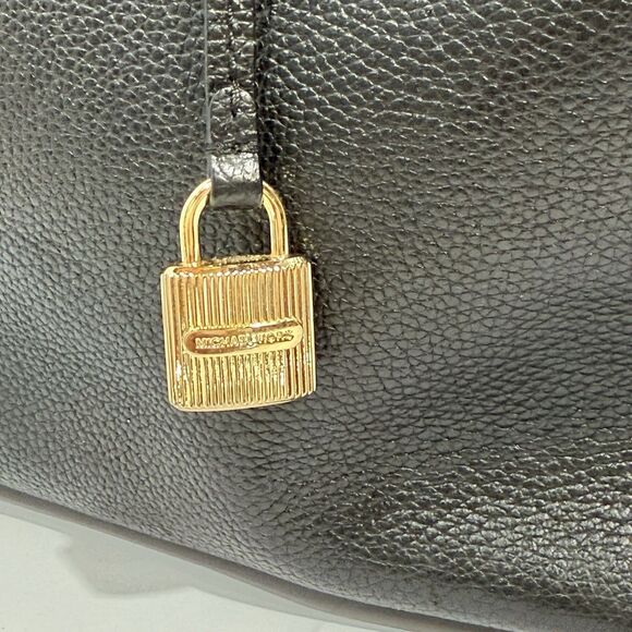 Michael Kors Studio Mercer Large Black Leather Satchel - Picture 7 of 16